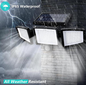 Lámpara Solar con Sensor de Movimiento de 210 LED, IP65 Impermeable, 3 Modos de Iluminación, Lámpara de Pared Exterior para Jardín, Patio, Terraza - Product Image 2