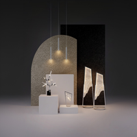 Lampe de table LED moderne de luxe en acier inoxydable et pierre nuageuse pour salon, chambre et hôtel – Lampe de table en marbre
