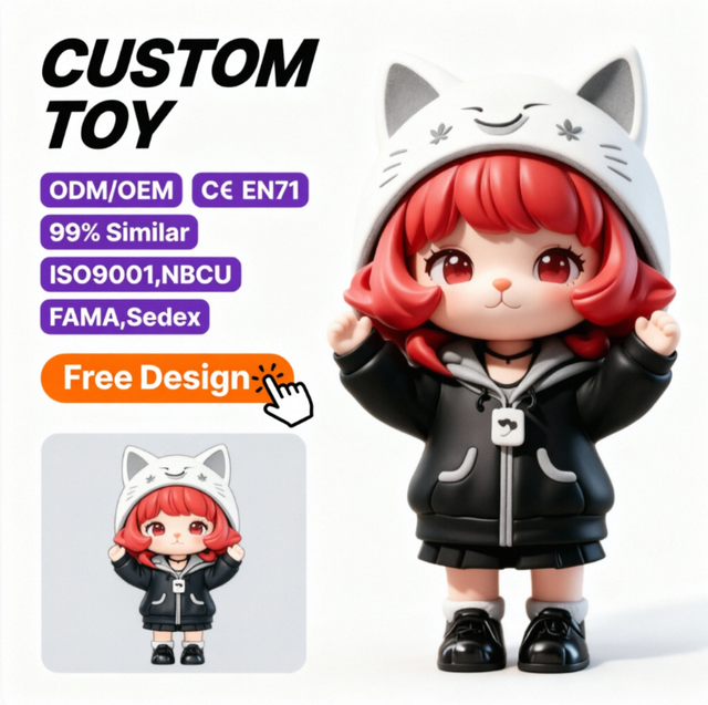 OEM Custom PVC Vinyl Mystery Series Blind Box Figurine Surprise Collectible Art Toy Desktop Ornament Wholesale Gift Store Supply