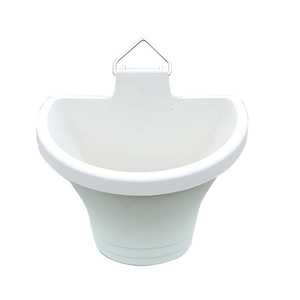 Jardinière murale suspendue en plastique avec crochet métallique pour balcon, clôture, usage intérieur et extérieur - Product Image 5