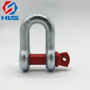 חם מכירות ירידה מכירות חם מגולוון g210 פלדה d shackle/בורג סיכה shackle לבנייה