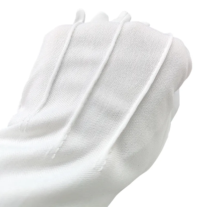 Jewelry Driver Hand Gloves Welcome White Gloves Ceremonial Catering Etiquette Pure Cotton Thin Work Gloves