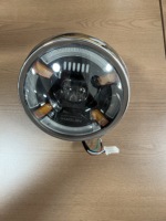 Phare LED rond de moto HAOJIN, double faisceau haut/bas, avec feux de position Angel Eyes pour Harley Bobber CG XP GN