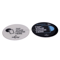 Autocollant en époxy avec logo personnalisé, carte NFC en PVC avec puce 213 215 216, 13,56 MHz, carte de menu étanche, cartes RFID pour les entreprises