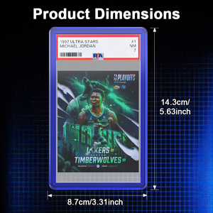 PSA Card Slab Protector, Translucent Vibrant Color <b>Frame</b>, Standard Size, Drop & Scratch Proof Holder for Graded Sports TCG Cards - Product Image 2