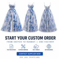 Robe de bal en tulle floral aquarelle personnalisée avec corsage à bretelles spaghetti et fente haute pour femme, vente en gros, fabricant OEM ODM