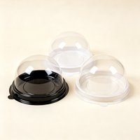 Mini boîte d'emballage thermoformée pour cupcakes, muffins, beignets, contenants à emporter pour boulangerie, en PET de qualité alimentaire, avec logo personnalisé