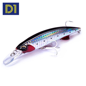 Leurre de <span class=keywords><strong>pêche</strong></span> dur Minnow 110mm/60g, coulant, style nageur, leurre artificiel bionique pour rivières - Product Image 1