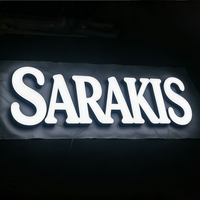 Letreros Comerciales Personalizados con Letras 3D, Letrero con Logotipo LED 3D, Letreros Luminosos, Letrero de Empresa Iluminado con LED de Metal y Acrílico