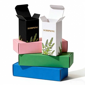 Cajas de Joyería de Papel Personalizadas al por Mayor de China, Caja de Papel para Cosméticos, Embalaje de Cartón Kraft con Laminación Mate y Barnizado UV - Product Image 3