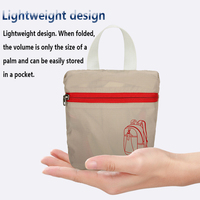 Mochila de Viaje Ligera, Plegable, Impermeable, de Nailon de Alta Densidad, con Múltiples Bolsillos, Transpirable, con Correas de Hombro Amplias, para Actividades al Aire Libre