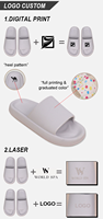 DROPSHIPPING Chaussons d'intérieur en EVA respirants, antidérapants, légers, ultra-doux, à plateforme épaisse, imprimés, style été