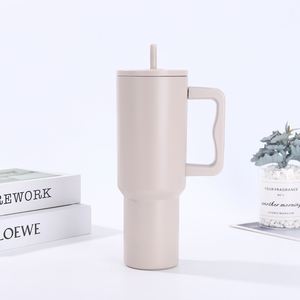 Gobelet de voyage isotherme H4.0 avec poignée, 40 oz, couvercle et paille, antidérapant, OEM ODM, marque personnalisée - Product Image 4