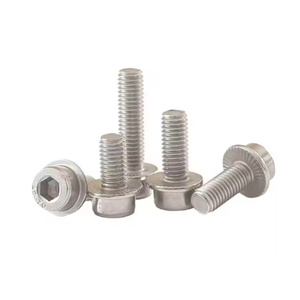 Vite a testa esagonale incassata con flangia completa in acciaio inossidabile metrico DIN251 G4053, grado 10.9 12.9, finitura zincata/lucida JETE - Product Image 6