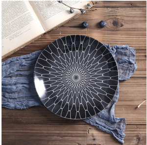 Plaque ronde en céramique à motif de pâtes, de Style marocain, 8 pouces, assiette de service bon marché pour restaurant - Product Image 3