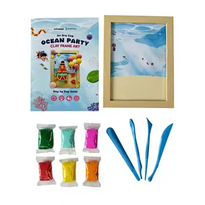 Kit d'art pour cadre photo en argile polymère auto-durcissante, sûr et non toxique, pour enfants, éducatif, DIY, pour fêtes et cadeaux, 2026 - Product Image 3