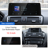 STWEI Pantalla Táctil Inalámbrica AUTO CarPlay de 12.3 Pulgadas para BMW Serie 1 F20 F21 NBT 2013-2016, Sistema Linux, Bluetooth, 1920x720