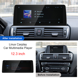 STWEI จอไร้สายขนาด 12.3 นิ้ว รองรับ AUTO CarPlay สำหรับรถยนต์ BMW ซีรีส์ 1 รุ่น F20 F21 ระบบ NBT ปี 2013-2016 ระบบปฏิบัติการ Linux หน้าจอสัมผัส Bluetooth ความละเอียด 1920x720 - Product Image 3