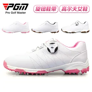 cozy breathable white pink women anti skid water proof microfiber golf shoes woman golf sneakers sports shoes