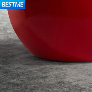 ทนทานรอบอ่างอาบน้ำขนาด1550มิลลิเมตรห้องน้ำพื้นผิวที่เป็นของแข็งอ่างอาบน้ำอิสระสีแดงอะคริลิวงกลมอ่างอาบน้ำ - Product Image 2