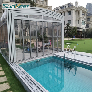 Copertura per Piscina Retrattile Automatica Eco-Friendly dal Design Moderno con Telecomando per Ville, Appartamenti, Sale e Parchi - Product Image 6