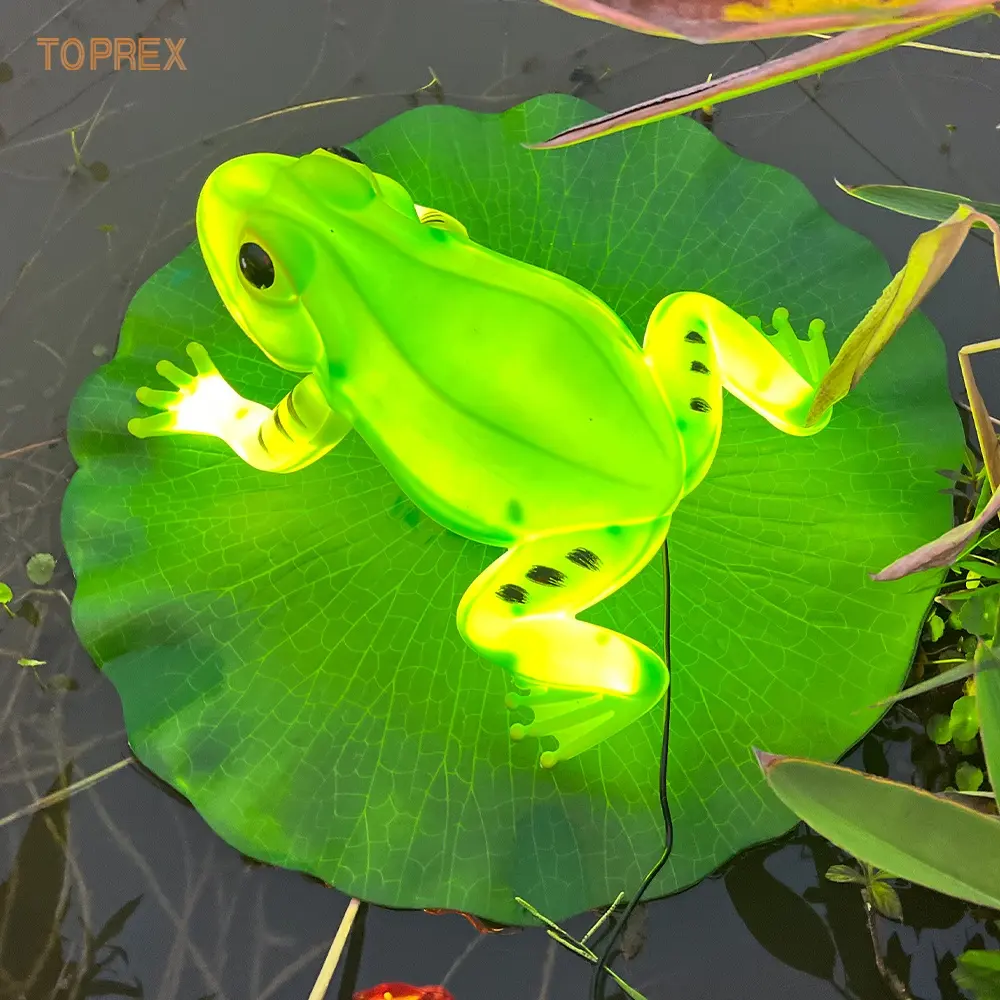 2024 Toprex Dynamic Green Frogger LED Decoración IP65 Rated Outdoor Colored motif Light para Navidad Decoración de Halloween
