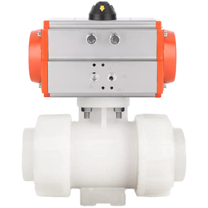 บอลวาล์วนิวเมติกควบคุมการไหลแบบสองทาง DN25 1 นิ้ว เกลียว ANSI NPT  วัสดุ EPDM และ PVDF แบบสองทาง - Product Image 3