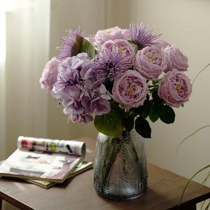 Handmade Chất Lượng Cao Bất Cảm Ứng Cao Latex Rose Duy Nhất Thân Cây Nhân Tạo Hoa Trông Hoa Mẫu Đơn Thực Cảm hứng - Product Image 2