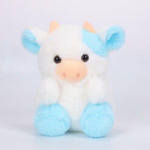 Mascotte de poupée en peluche de <span class=keywords><strong>veau</strong></span> dessin animé personnalisé pour <span class=keywords><strong>le</strong></span> sommeil de bébé, confort, mignon personnage de vache, cadeaux de vacances - Product Image 4