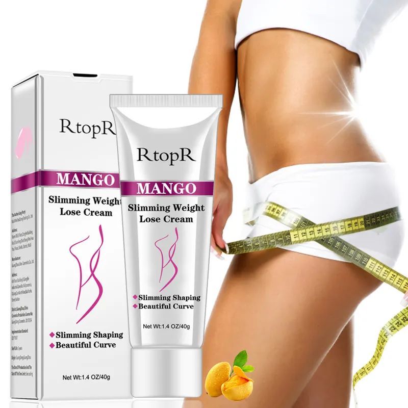 RtopR Private Label Mango Natural Weight Lose Fat Burning Cream Anti Cellulite Slimming Cream