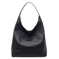 Sac bandoulière décontracté en PU tressé, best-seller transfrontalier, nouvelle collection 2026, grand format en polyester