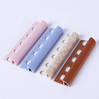 Profilés de décoration en plastique pour la maison, cornières en PVC, bordures de carrelage, bord rond, imitation marbre, fabriqués par FSF Export Factory, matériaux de construction flexibles.