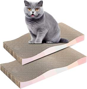 Kedi tırmalamak kurulu oluklu CatScratcher kapalı kediler için Catnip kedi Scratch Pad ile Premium Scratch dokular tasarım - Product Image 6