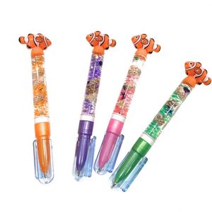 Bolígrafo de punta fina con diseño de pez payaso, tinta líquida de 0.5mm, tinta azul/negra, no borrable, recuerdo para niños, bolígrafos promocionales de regalo - Product Image 4