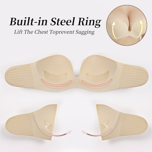 <span class=keywords><strong>Reggiseno</strong></span> Adesivo Senza Spalline e Senza Schienale <span class=keywords><strong>con</strong></span> Push-up, <span class=keywords><strong>Reggiseno</strong></span> <span class=keywords><strong>in</strong></span> <span class=keywords><strong>Silicone</strong></span> <span class=keywords><strong>con</strong></span> <span class=keywords><strong>Ferretto</strong></span> Imbottito Invisibile Riutilizzabile Adesivo <span class=keywords><strong>in</strong></span> Pizzo 3D per Donne - Product Image 5