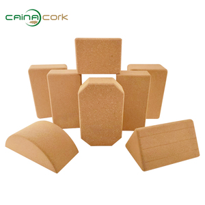 <span class=keywords><strong>CAINA</strong></span> CORK 2025 nuevo llega 3*6*9 pulgadas corcho Yoga ladrillos logotipo personalizado respetuoso con el medio ambiente corcho Natural Yoga bloque - Product Image 3