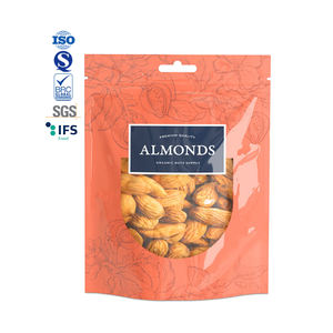 Emballage en plastique zip-lock personnalisé de haute qualité Feuille d'aluminium Biscuits aux amandes Sacs alimentaires Sac de noix en mylar - Product Image 5