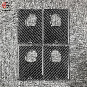 Автомобильная наклейка для Hummer H2 2003 2004 2005 2006 2007 из углеродного волокна для внутренней двери автомобиля, аксессуары для отделки - Product Image 5