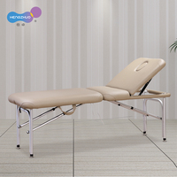 Lit de thérapie de Massage pliable Portable Base de fer Design moderne pour Salon Spa corps traitement de ventouses chiropratique pour hôtels gymnases