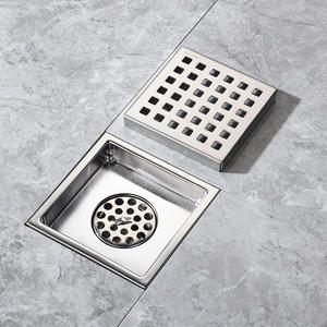 อุปกรณ์ห้องน้ำดีไซน์ทันสมัย สแตนเลส 304 ท่อระบายน้ำฝังพื้นสำหรับอ่างอาบน้ำและฝักบัว ป้องกันกลิ่น - Product Image 6