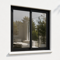 Perfiles de Aluminio Insonorizantes para Exteriores, Diseño de Ventana Estilo Francés, Fábrica China, Ventana Abatible de Aluminio