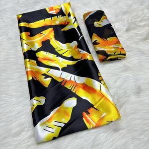 2025 beauté Jacquard <span class=keywords><strong>soie</strong></span> cire vêtements africain Satin rideau robes de mariée imprimer matériel tissu tissé 100% <span class=keywords><strong>soie</strong></span> léger - Product Image 5