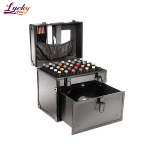 Trang Điểm Chuyên Nghiệp Train Trường Hợp Xách Tay Nail <span class=keywords><strong>Artist</strong></span> Trường Hợp Vẻ Đẹp Trường Hợp Với Ngăn Kéo Cho Sơn Móng Tay Và Đèn UV - Product Image 5