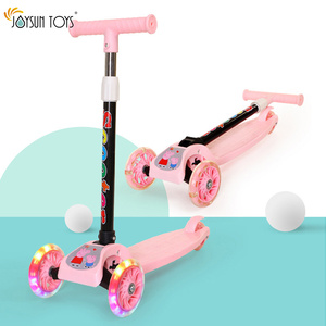 Di alta qualità <span class=keywords><strong>3</strong></span> ruote ABS in plastica Kick Scooter per bambini di sicurezza equilibrio pedale Scooter luce elettrica auto EN71 certificata - Product Image 2