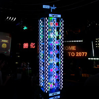 Support à cocktails LED multi-niveaux design gratte-ciel pour bars, soirées du Nouvel An et décorations de soirées vin