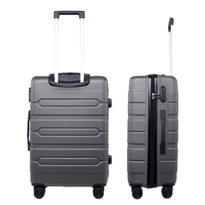 Valise de voyage modèle 808, légère, avec poche zippée, roulettes universelles, pour voyages d'affaires, unisexe, couleur unie - Product Image 2