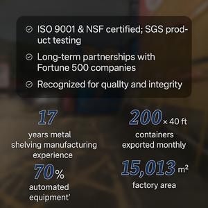 מדף מתכת 5 קומות מתכוונן, עמיד וחזק, עשוי פלדת פחמן, ציפוי אבקה, עמיד בפני קורוזיה, מתאים למחסן - Product Image 2