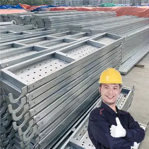 Proveedor de China, venta al por mayor, tablero de cubierta de metal galvanizado, tablón de acero para andamios