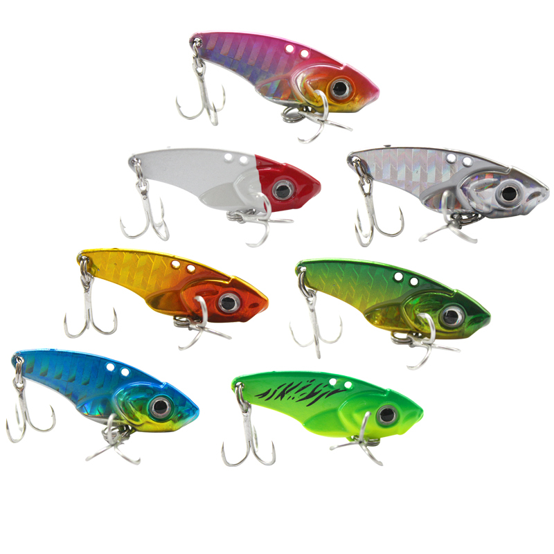 Free samples 5g 7g 10g 15g 20g Mini Vib With Spoon Fishing Lure Hard Fishing Tackle Pin Sinking Crank Bait Vibration Spinner