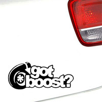 Autocollant Got boost Turbo JDM drôle pour voiture abaissée, autocollant en vinyle pour pare-chocs, fenêtre, cadeau, autocollants découpés, autocollant pour fenêtre de voiture, autocollant pour verre
